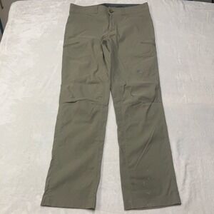 Eddie Bauer First Ascent Guide Pro Pants Men (Fits 34x32) Beige Nylon Hiking